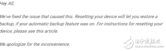 Pixel C平板进级Android 8.1后,数据自动擦除