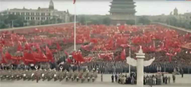 彩色建国大典贵重视频首次曝光！俄罗斯送来的这份大礼走心了