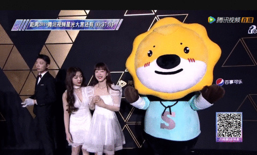 苏宁吉利物表态星光大赏，成红毯上最抢眼萌物