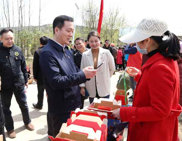 共青团安徽省委开展直属构造党员勾当日暨义务植树勾当