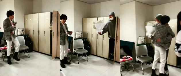 灿烈躲柜子里给SUHO惊喜 SUHO的回响亮了