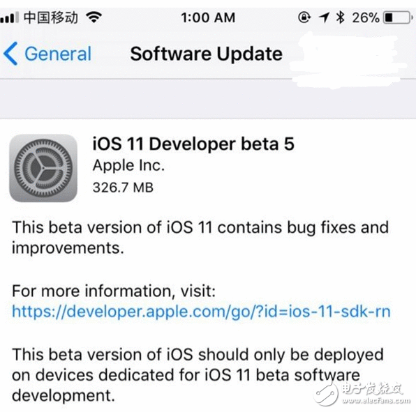 iOS11开拓者预览版Beta5宣布：iOS11开拓者预览版Beta5已知更新汇总