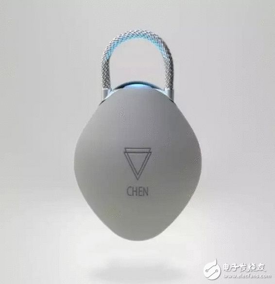 颜值高做工精彩这把小巧的智能挂锁 能称重还能长途节制