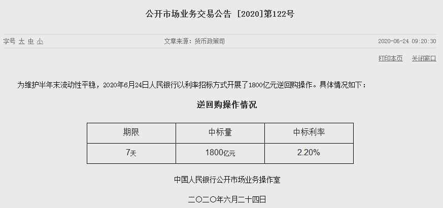 央行持续五事情日逆回购操纵 机构称后续或常态化-中国网地产