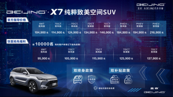 纯粹致美空间 BEIJING-X7上市10.49万元起