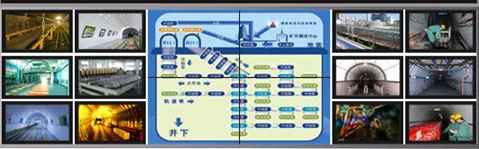 山西煤销团体李家窑矿井重组项目监控系统大屏幕