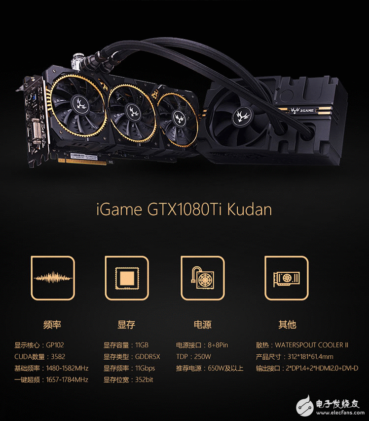 九段生猛之作，骨灰级游戏显卡七彩虹iGame GTX1080TI Kudan 8999元发售！