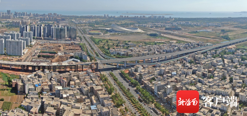 海口海秀快速路二期项目主线高架桥合龙 11月底全线落成