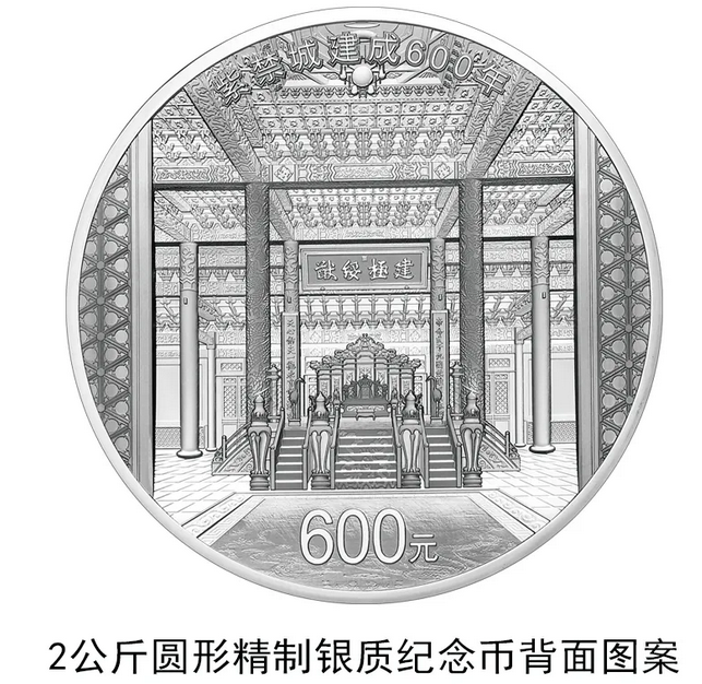 中国人民银行刊行紫禁城建成600年金银眷念币-中国网地产