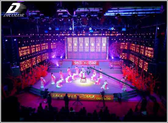 德彩光电租赁LED在晋城2012春晚展风范