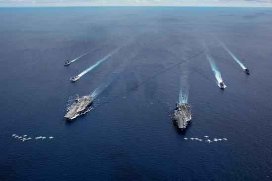 美航母将与印军连系军演 印媒：对中国发出强烈信号