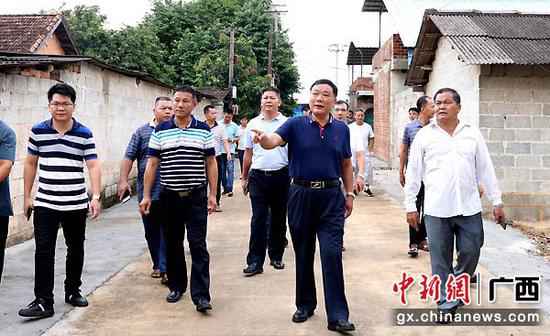 广西-东盟经开区推进建成区外建设文明都市事情  