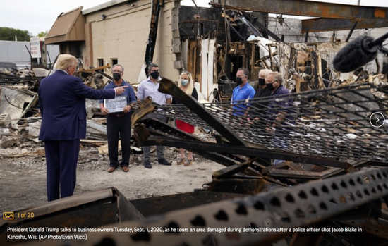 特朗普僵持到访抗议“风暴眼”，他意欲作甚？