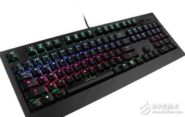 骚气十足 微星推MX Speed银轴加持GK-701机器键盘
