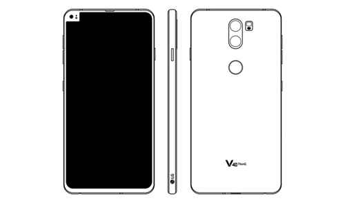 LG V40 ThinQ设计图曝光：“偏刘海”设计