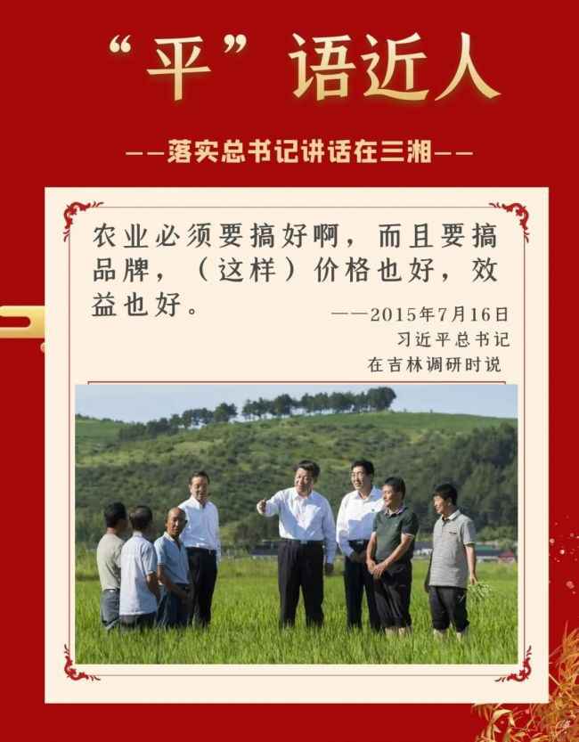 “平”语近人 | 打响品牌农业，湖南特色农业小镇抖擞新活力