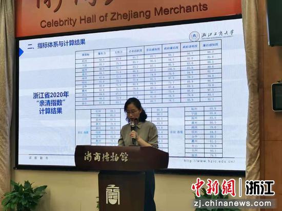 浙江省新型政商干系“亲清指数”（2020）宣布