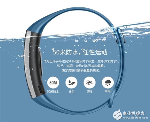 心动！华为首款举动手环开卖只要298元：50米防水不惧海水