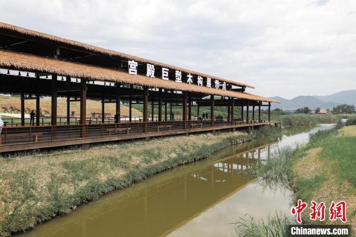 五千多年前的木头长啥样？杭州首次展示良渚巨型木构复兴件