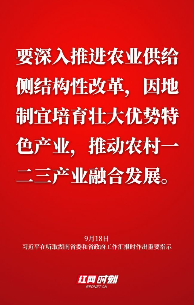 海报丨敦促高质量成长闯出新路子 总书记再为湖南定偏向