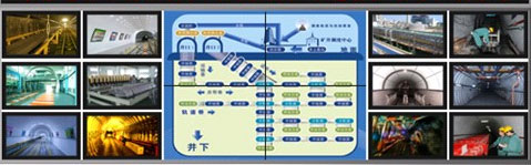 山西煤销团体李家窑矿井重组项目监控系统大屏幕