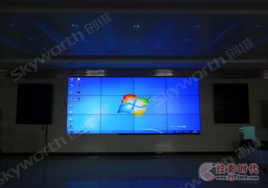 创维液晶拼接系统进驻运都市气象局