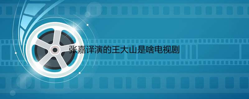 张嘉译演的王大山是啥电视剧