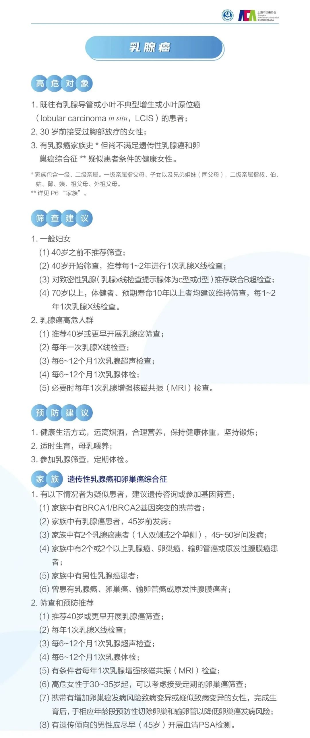 新版《住民常见恶性肿瘤筛查和防范推荐》宣布