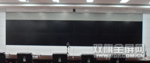 双旗科技为山西某武警支队打造液晶拼接集会会议系统