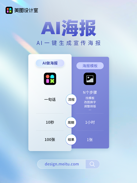 AI在美图 | 10秒做出100张海报，“AI海报”功能让设计更高效