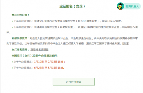 2020年征兵政策 2020两次征兵报名时间及要求(男、女)