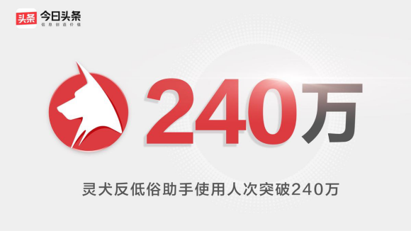 今日头条有只“灵犬”，240万人使用过