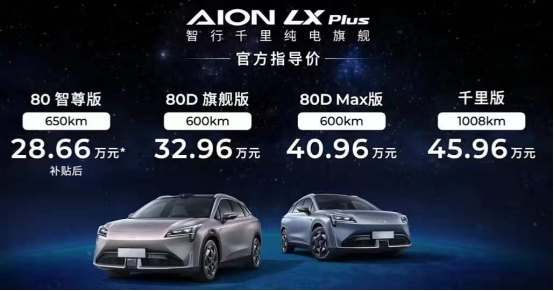 起步即高配 广汽埃安AION LX Plus全系导购