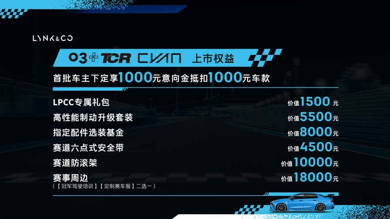 中国首台高性能车领克03++上市，售28.58万起