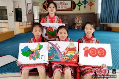 邕宁区蒲庙镇：小小米粒点成画 巧绘河山献给党